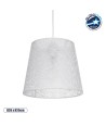 GLOBOSTAR® CONEY 203-0069 Μοντέρνο Κρεμαστό Φωτιστικό Οροφής με Ντουί 1 x E27 AC 220-240V IP20 - Λευκό - Μ26 x Π26 x Υ25cm